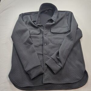 Magaschoni Button knit Stretch Blazer Womens Medium Jacket Dark Gray‎ 2 Pocket